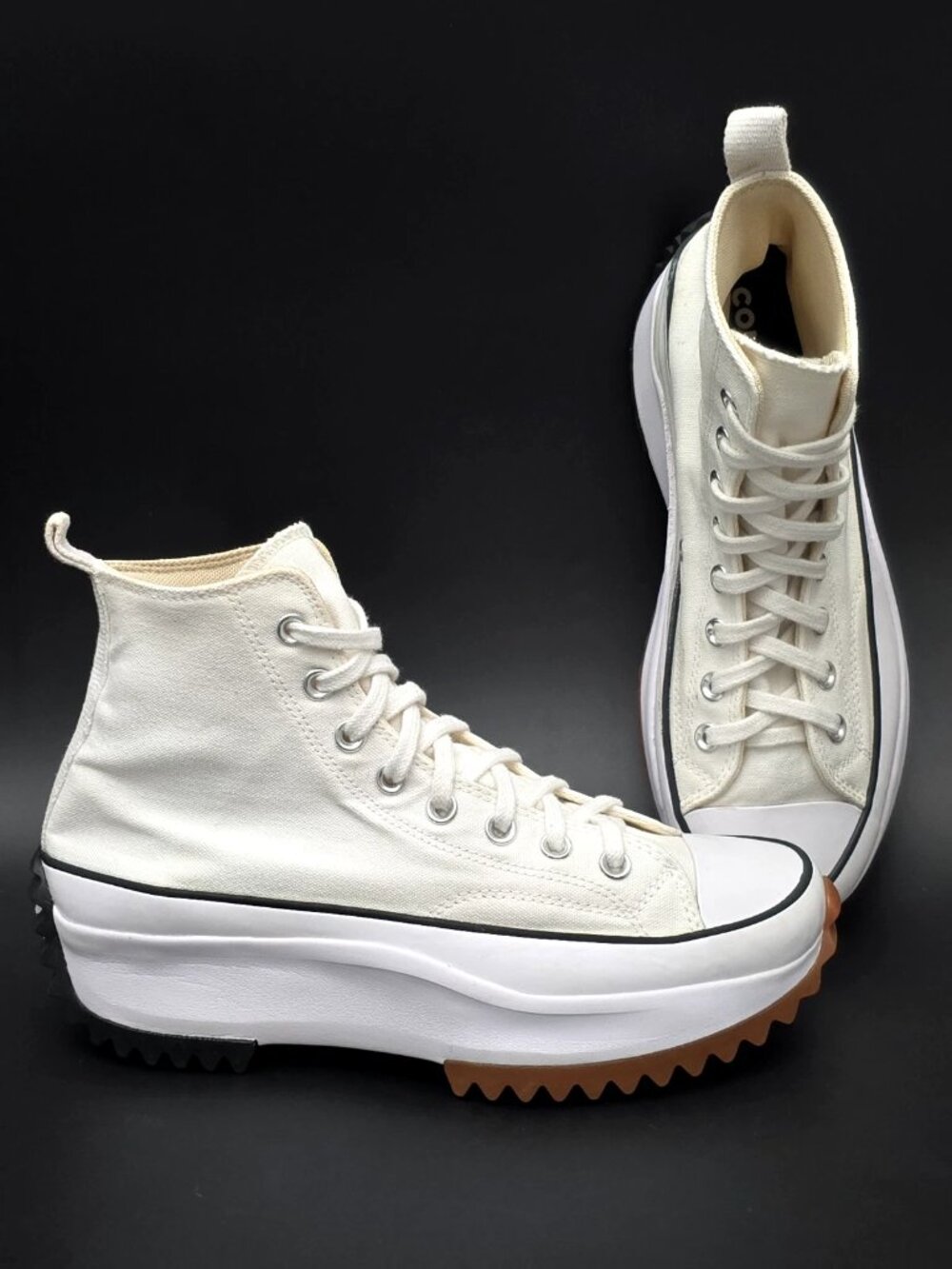 Converse Run Star Hike Platform Lugged White High Top Sneakers Women's Size 10